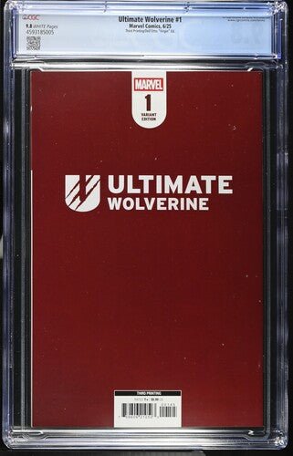 Ultimate Wolverine 1 Third Printing/Dell'Otto "Virgin" Ed. CGC 9.8 - Walt's Comic Shop