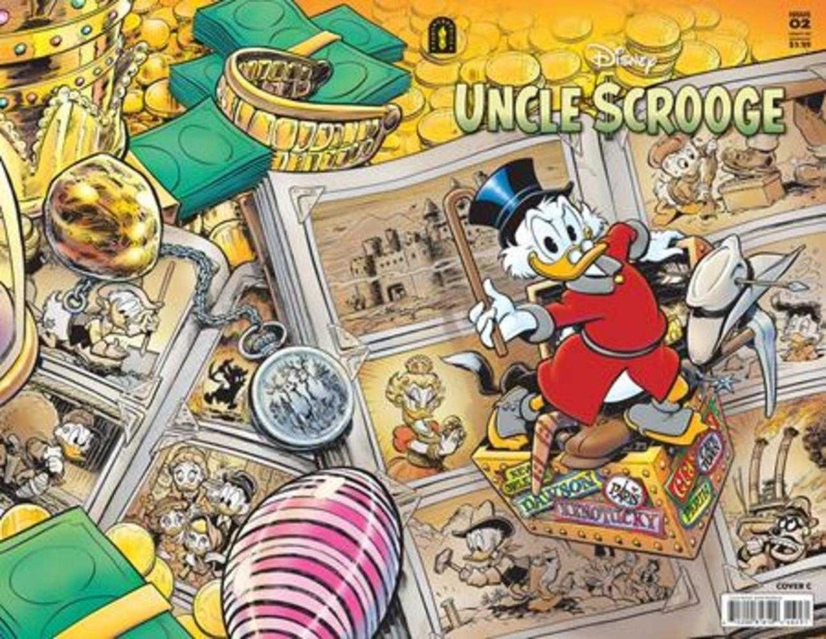 Uncle Scrooge Flintheart Glomgolds Sinister Secret 2 (Of 3) Cover C 1 in 10 Arlid Midthun Wraparound Variant - Walt's Comic Shop