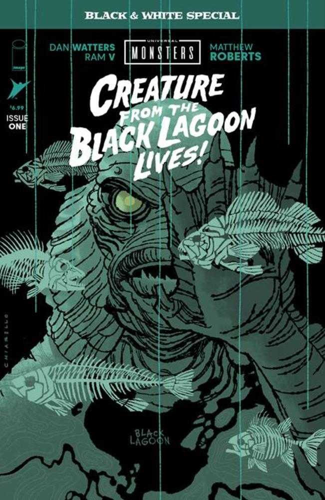 Universal Monsters Creature From The Black Lagoon Lives Black & White Special 1 (Of 2) Cover B Mark Chiarello Variant - Walt's Comic Shop