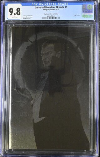 universal monsters dracula #1 Universal Monsters: Dracula #1 Tiny Onion Silver Foil Edition Virgin CGC 9.8