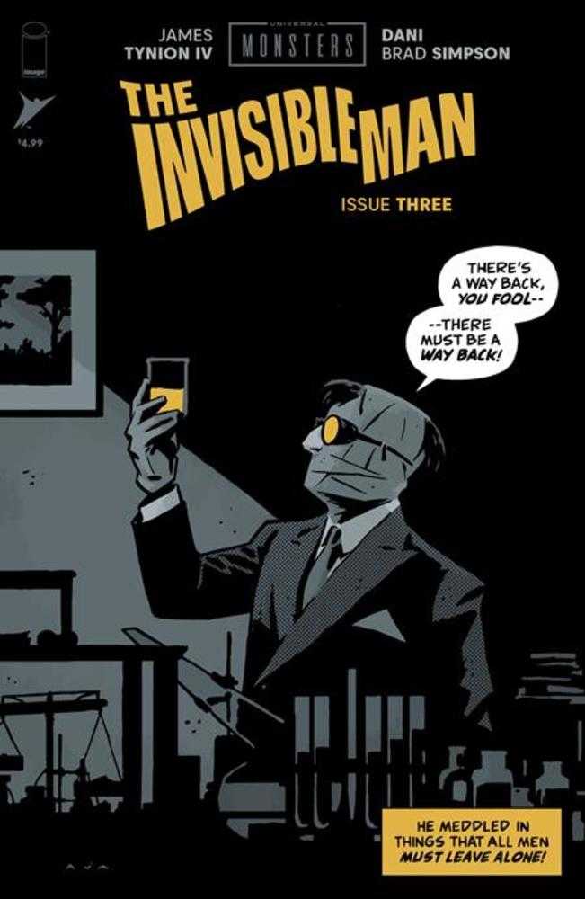 Universal Monsters The Invisible Man 3 (Of 4) Cover C David Aja Pulp 1:10 Ratio Variant - Walt's Comic Shop