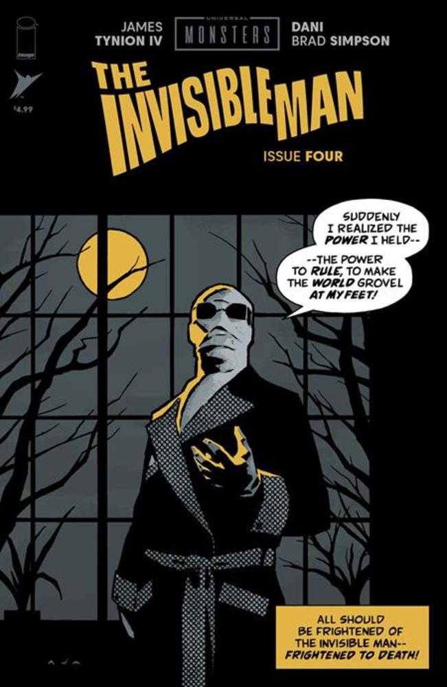 Universal Monsters The Invisible Man 4 (Of 4) Cover C David Aja Pulp 1:10 Ratio Variant - Walt's Comic Shop