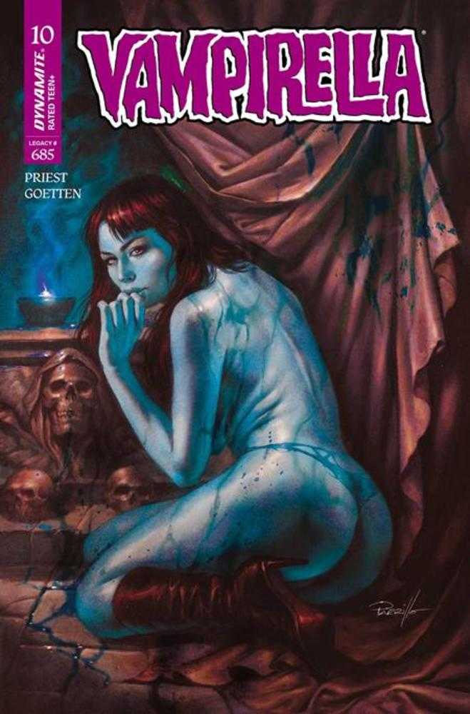 Vampirella 10 Cover M Lucio Parrillo Ultraviolet Foc Bonus Variant - Walt's Comic Shop