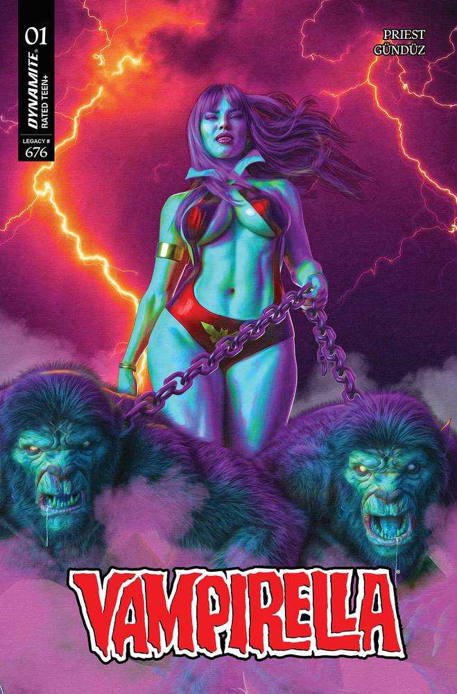 Vampirella (2025) 1 Cover Zb Foc Bonus Spears Purple Rain Rare Variant - Walt's Comic Shop