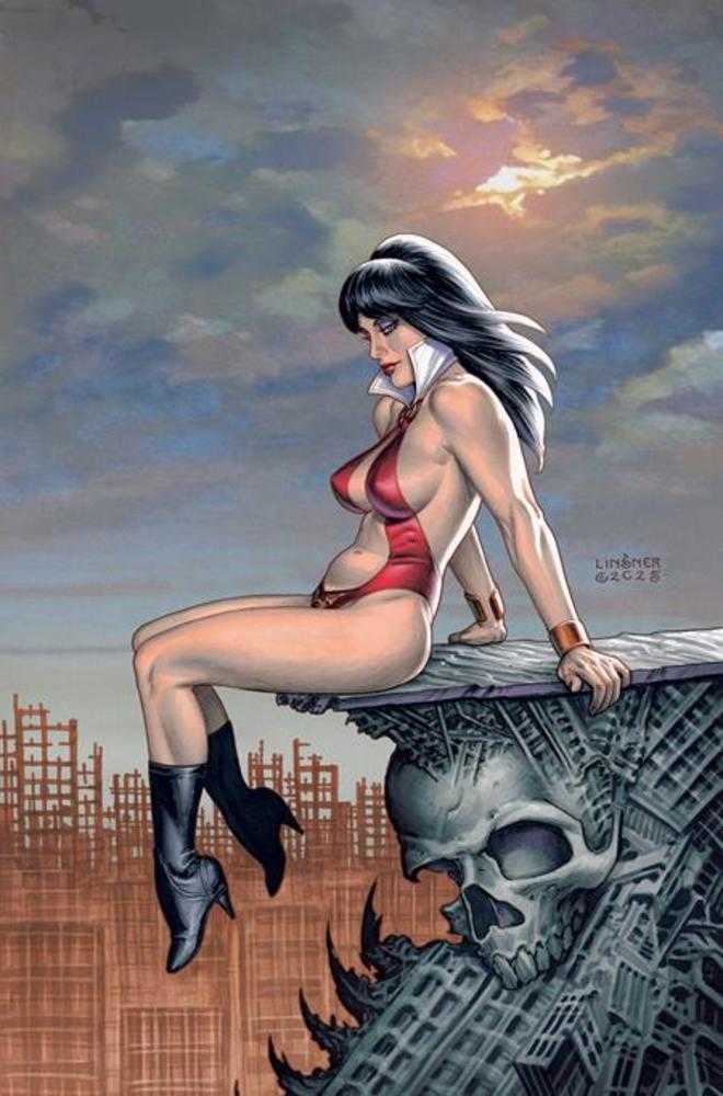 Vampirella Armageddon 10 Cover G Joseph Michael Linsner Full Art 1:10 Ratio Variant - Walt's Comic Shop