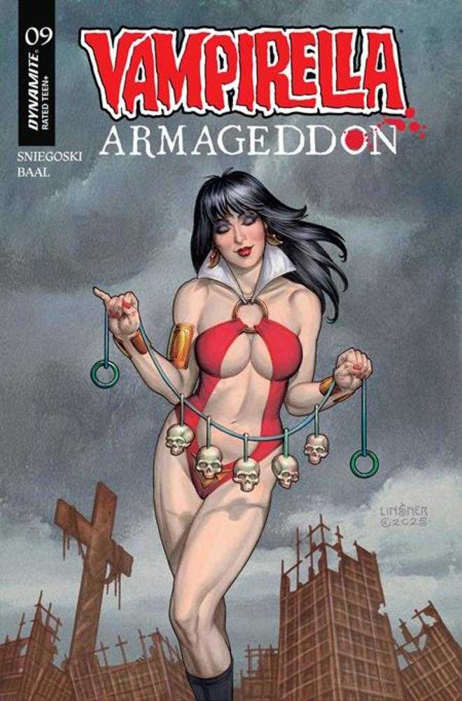 Vampirella Armageddon 9 Cover C Joseph Michael Linsner Variant - Walt's Comic Shop