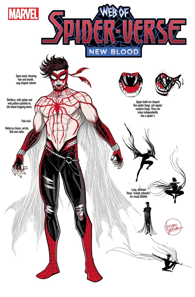 Web Of Spider - Verse: New Blood #1 Luciano Vecchio Design 1:10 Variant - Walt's Comic Shop