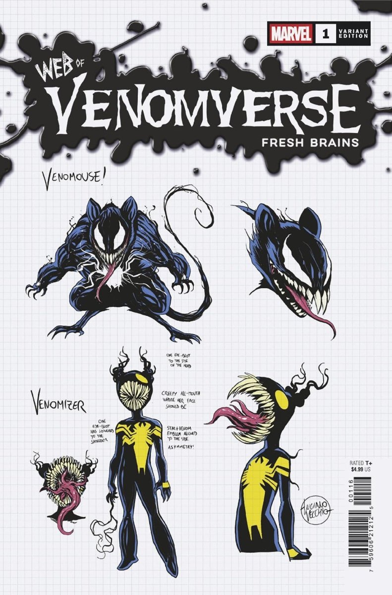 Web Of Venomverse: Fresh Brains #1 Luciano Vecchio Design 1:10 Ratio Variant - Walt's Comic Shop