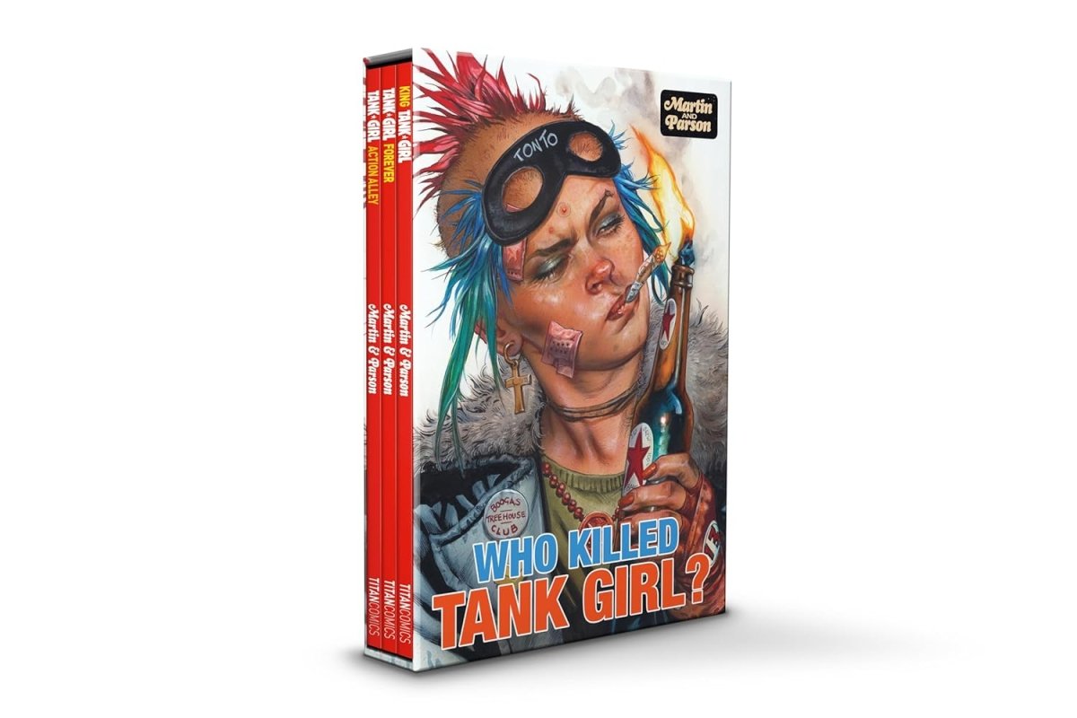 Who Killed Tank Girl HC Slipcase Set Regular Edition Greg Staples *PRE-ORDER* - Walt's Comic Shop