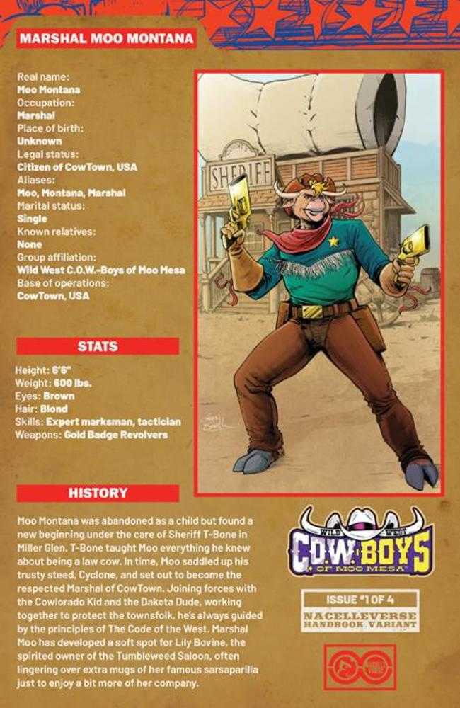 Wild West Cow Boys Of Moo Mesa 1 (Of 4) Cover D Gavin Smith Handbook Variant - Walt's Comic Shop