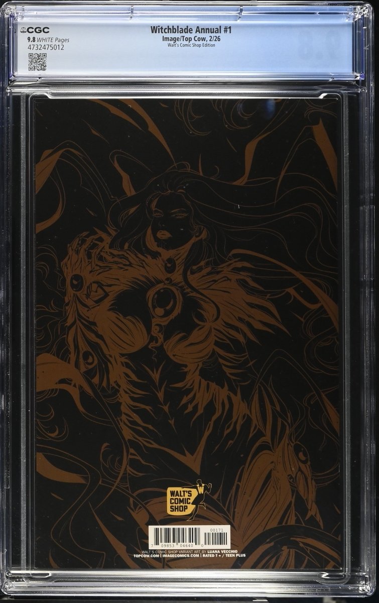 Witchblade Annual 2026 1 Walt's Comic Shop Exclusive Variant by Luana Vecchio CGC 9.8 - Walt's Comic Shop