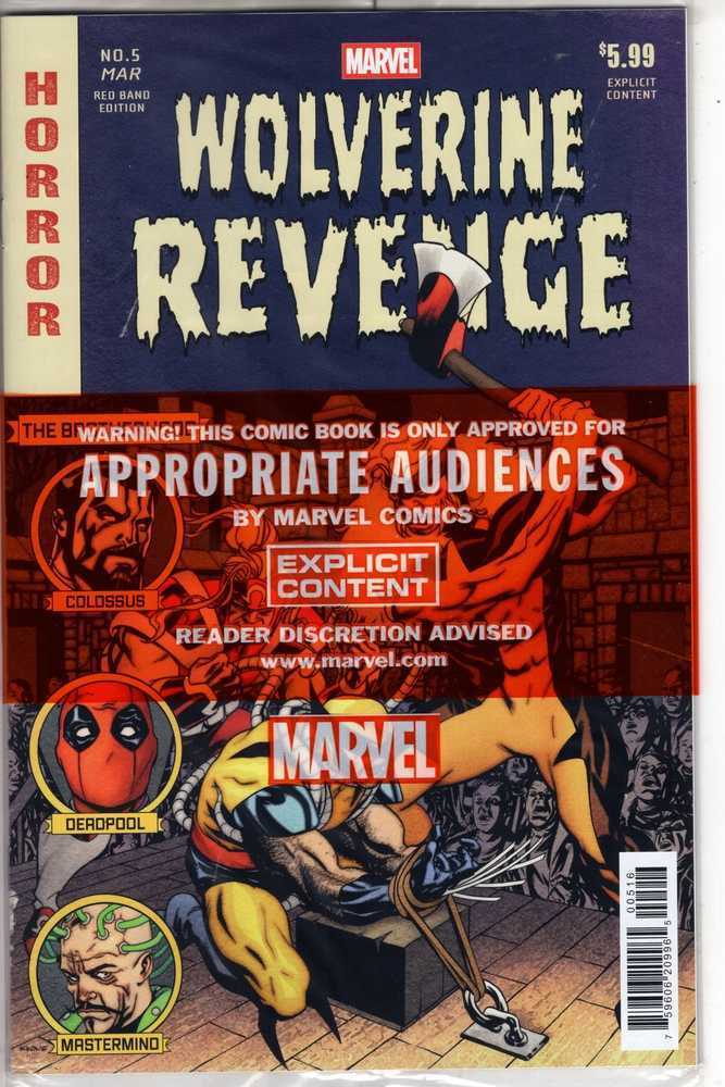 Wolverine Revenge Red Band #5 (Of 5) 1:25 Ratio Variant Edition (Bag) - Walt's Comic Shop