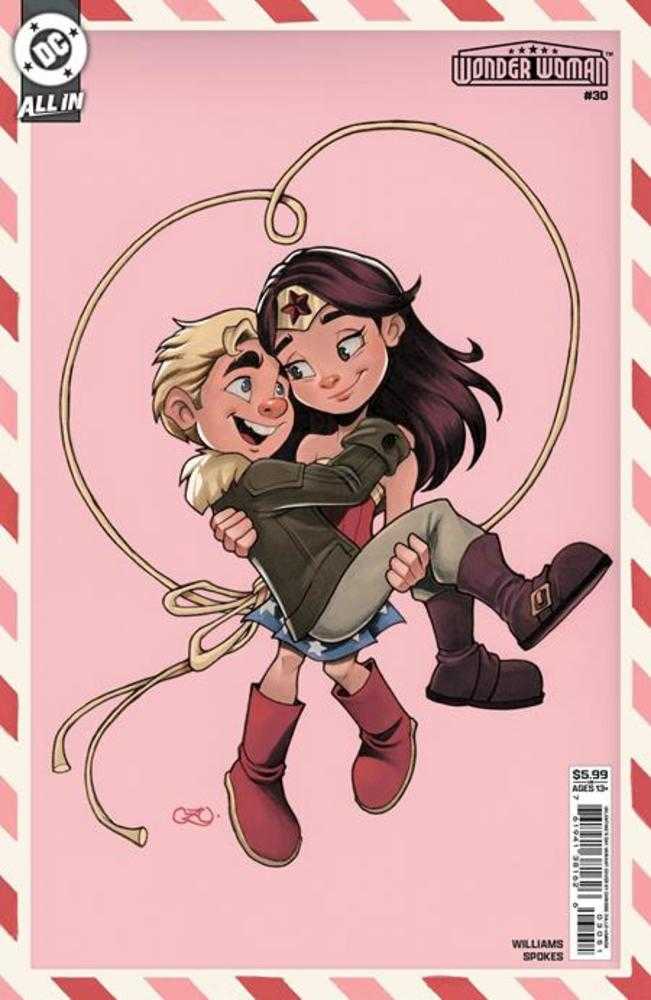 Wonder Woman 30 Cover E Chrissie Zullo Valentines Day Card Stock Variant - Walt's Comic Shop