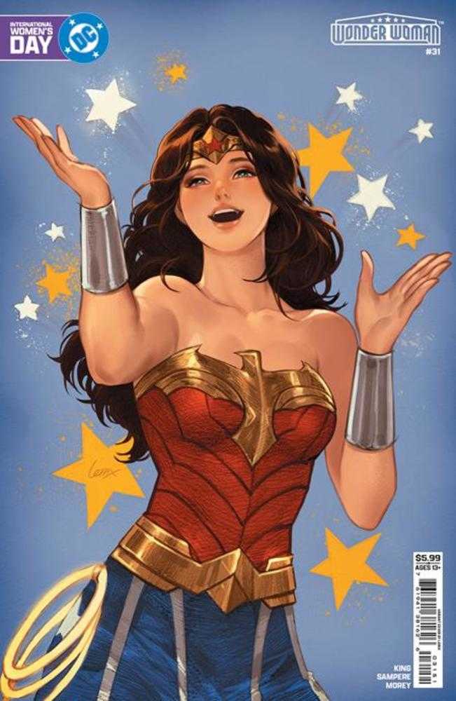 Wonder Woman 31 Cover E Lesley Leirix Li International Women’s Day Card Stock Variant - Walt's Comic Shop