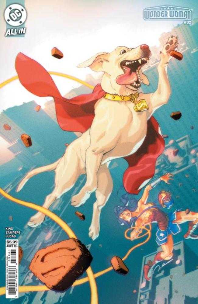 Wonder Woman 32 Cover F Gerald Parel April Drools Card Stock Variant - Walt's Comic Shop