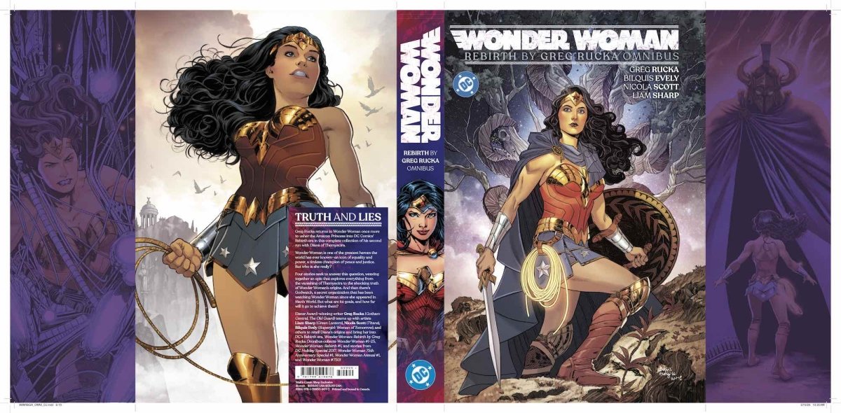 Wonder Woman: Rebirth by Greg Rucka Omnibus Walt's Comic Shop Exclusive Cover by Bilquis Evely HC INCL SIGNED PLATE!! *PRE - ORDER* - Walt's Comic Shop