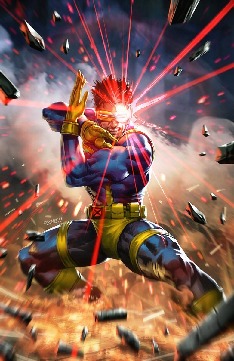 X - Men 26 Derrick Chew Cyclops Full Art 1:50 Ratio Variant - Walt's Comic Shop