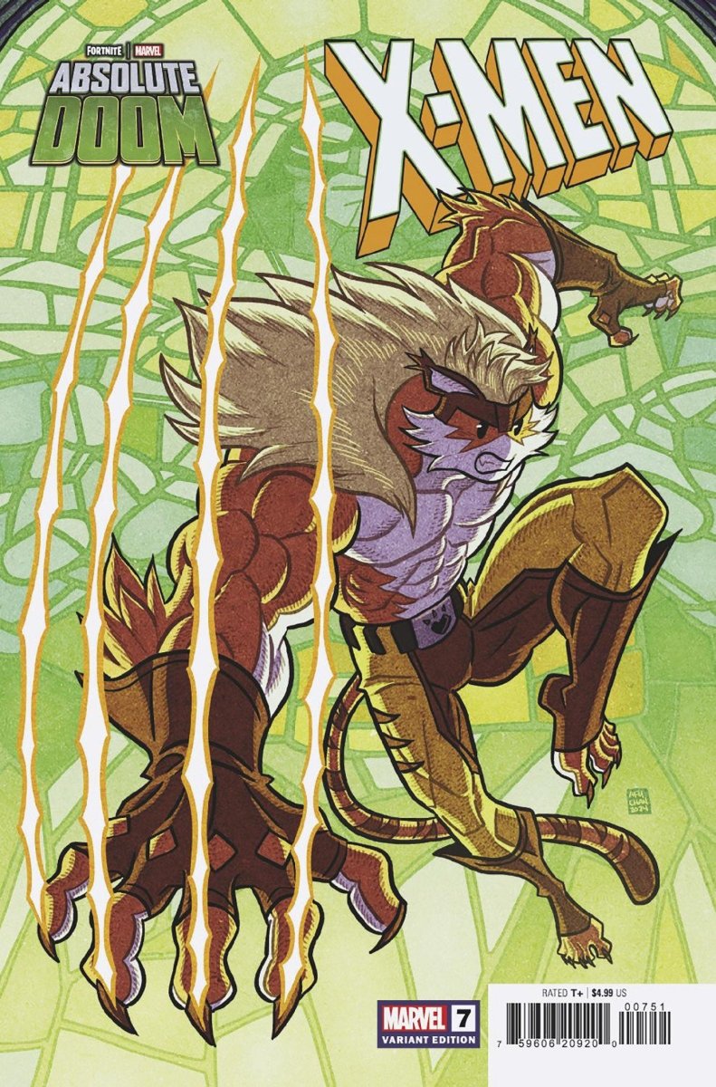 X - Men #7 Afu Chan Marvel Fortnite Meowtooth Variant - Walt's Comic Shop