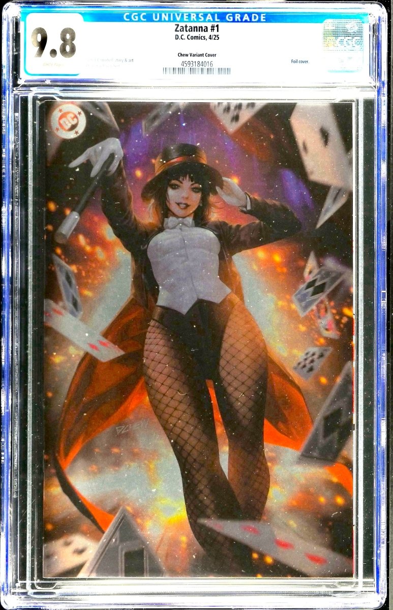 Zatanna 1 Chew Variant Foil Cover CGC 9.8 - Walt's Comic Shop