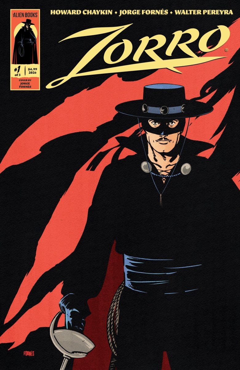 Zorro 1 Cover A (Fornés) - Walt's Comic Shop