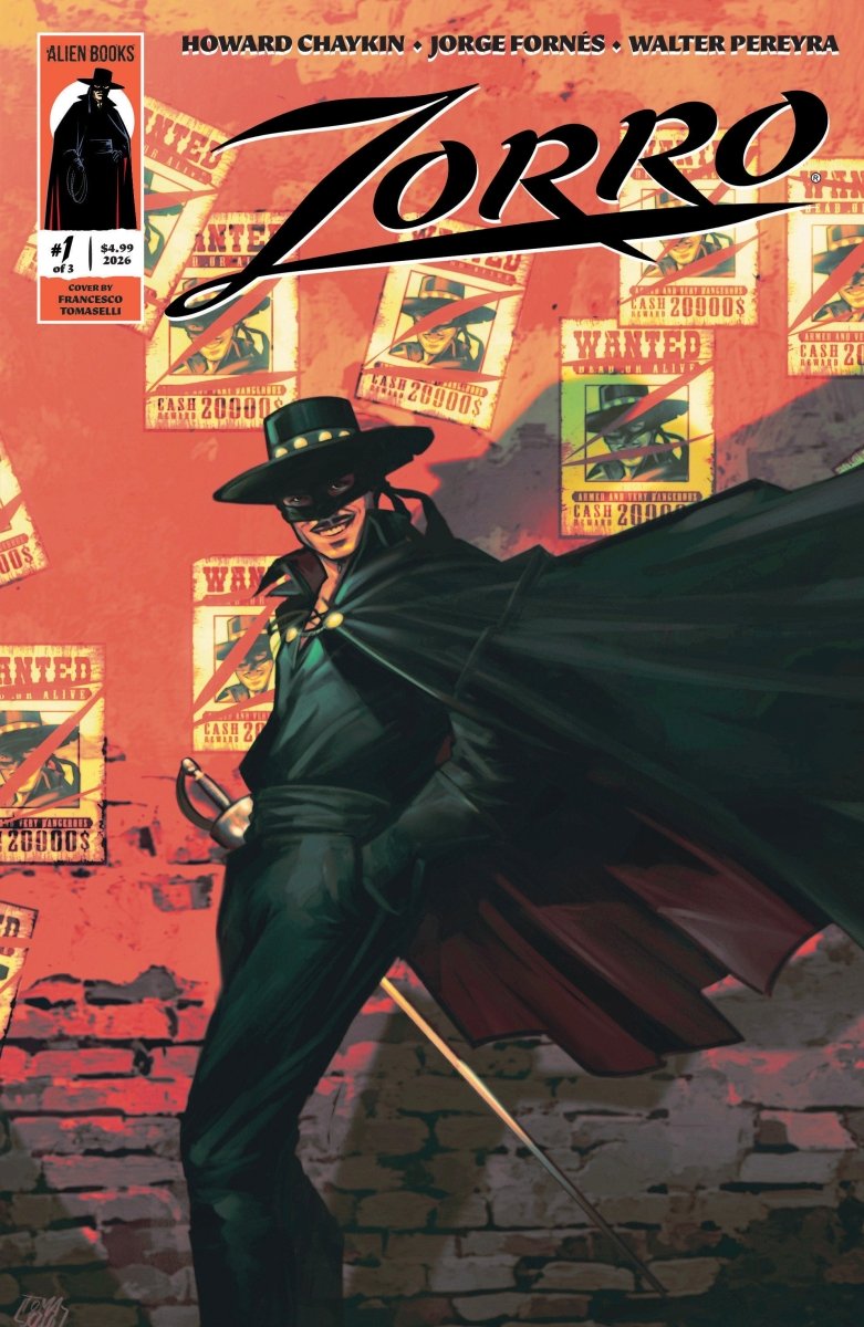 Zorro 1 Variant B (Tomaselli) - Walt's Comic Shop