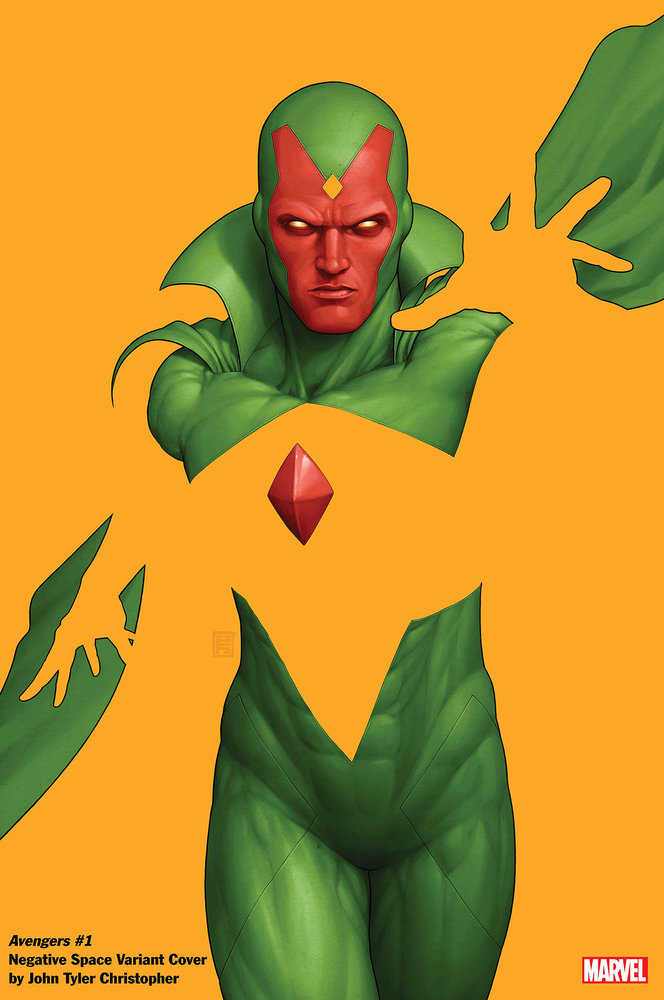 Avengers #1 John Tyler Christopher Negative Space Variant - Walt's Comic Shop