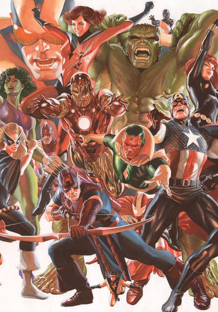 Avengers #4 Alex Ross Connecting Avengers Variant Part B - Walt's Comic Shop