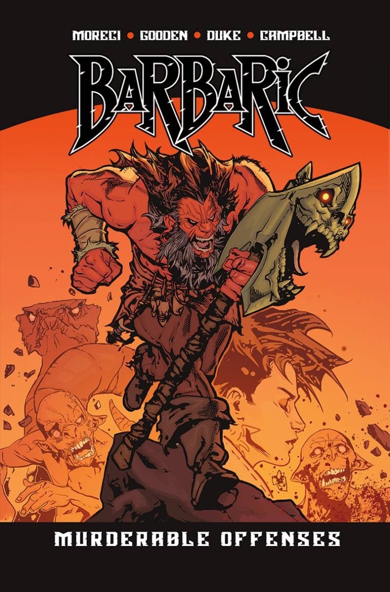 Barbaric TP Vol 01 Murderable Offenses DM Exclusive Cover - Walt's Comic Shop