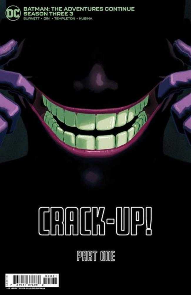 Batman The Adventures Continue Season Three #3 (Of 7) Cover D 1 in 25 Hayden Sherman Title Card Card Stock Variant - Walt's Comic Shop