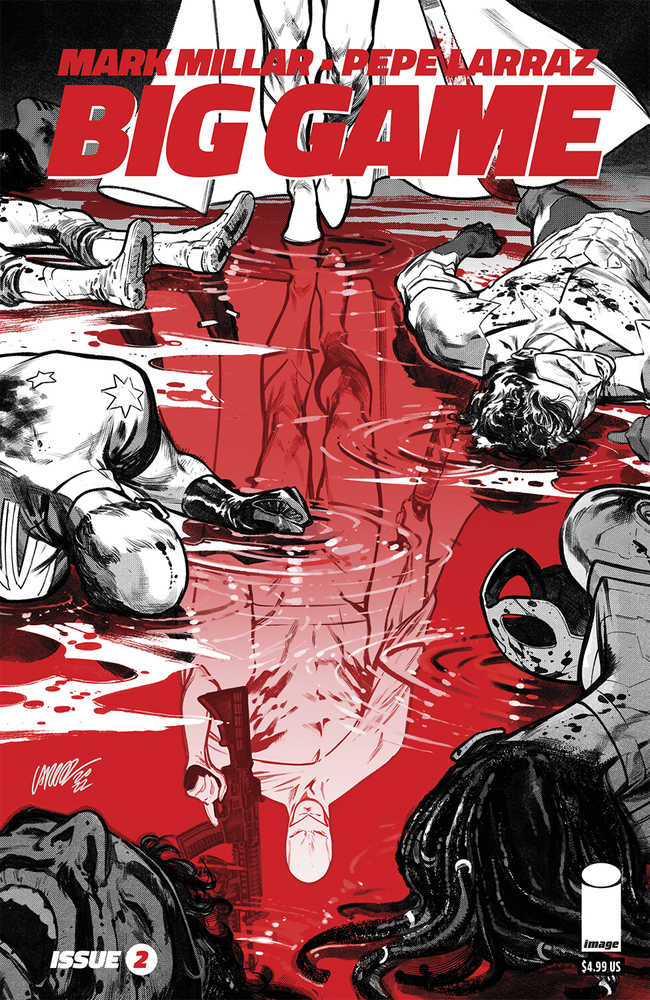 Big Game #2 (Of 5) Cover B Larraz Black & White Variant (Mature) - Walt's Comic Shop