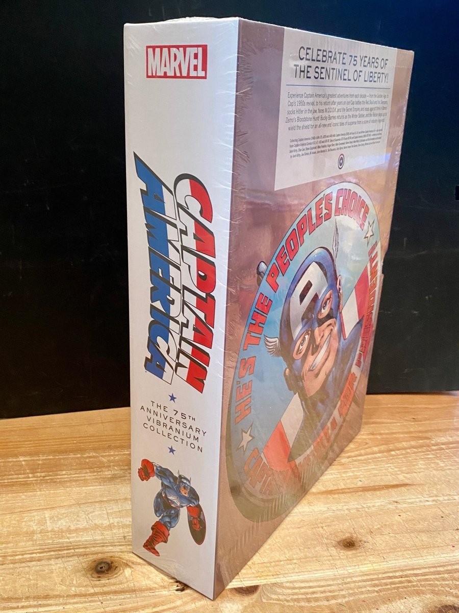 Captain America 75th Anniversary Vibranium Collection HC *OOP* *GIGANTIC!* - Walt's Comic Shop