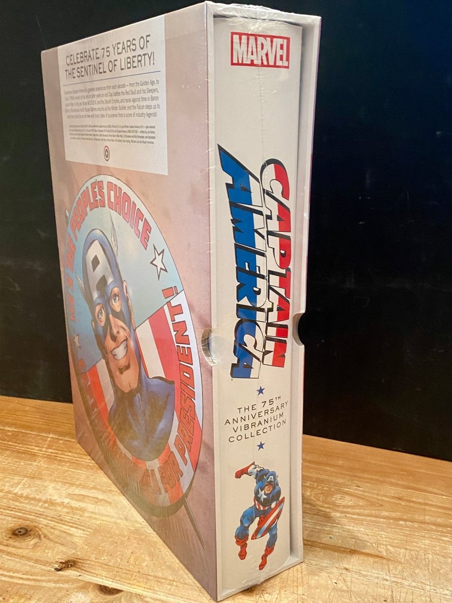 Captain America 75th Anniversary Vibranium Collection HC *OOP* *GIGANTIC!* - Walt's Comic Shop