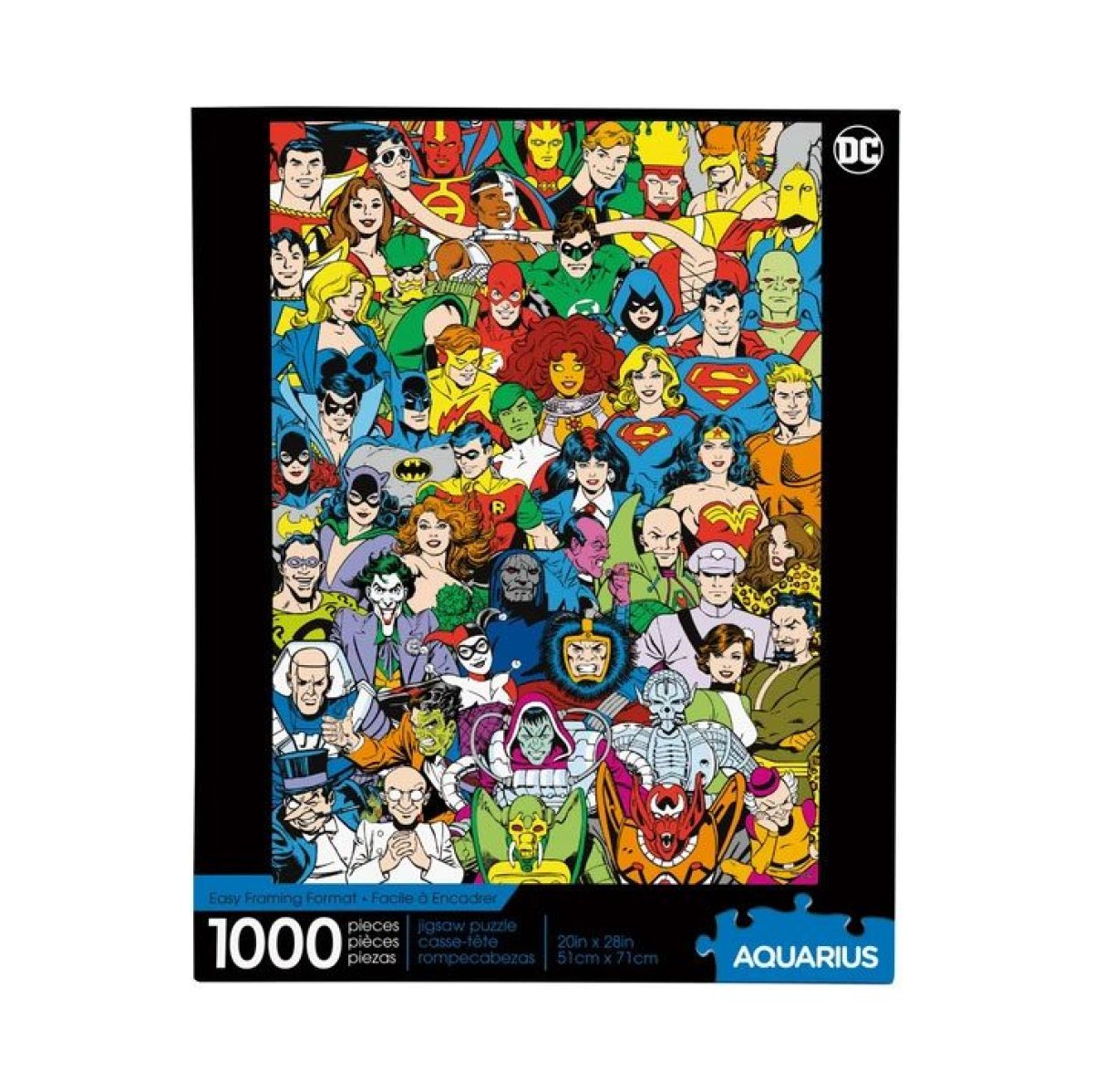 DC Comics Jigsaw Puzzle Retro Cast (1000 pieces) - Walt's Comic Shop