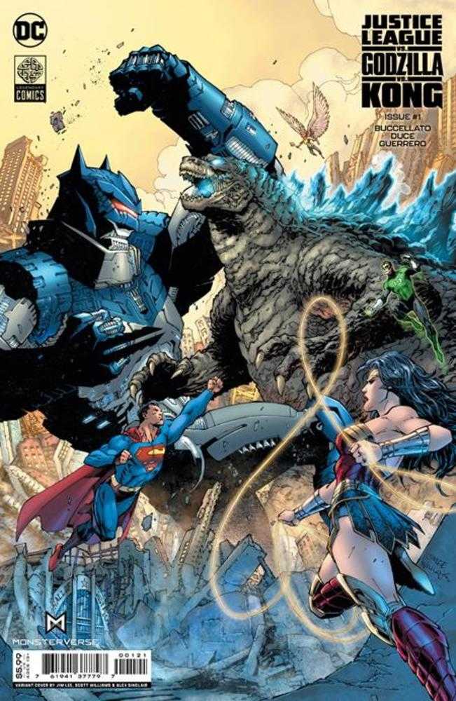 Justice League vs Godzilla vs Kong #1 (Of 7) Cover B Jim Lee & Scott Williams Card Stock Variant - Walt's Comic Shop