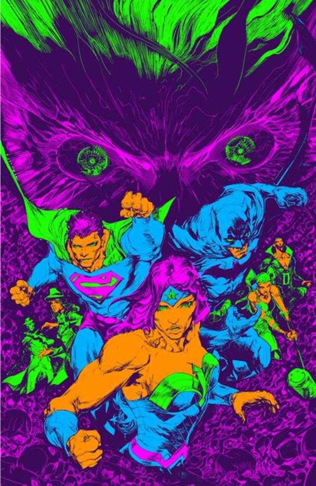 Knight Terrors First Blood #1 (One Shot) Cover E Howard Porter Darkest Hour Neon Ink Card Stock Variant - Walt's Comic Shop