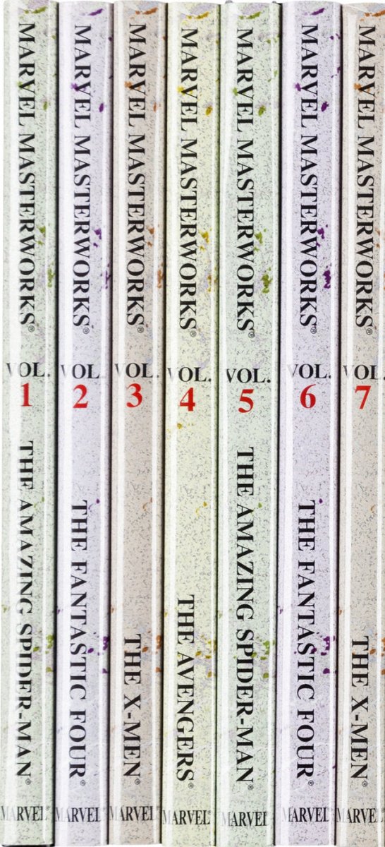 Marvel Masterworks (ReMasterworks) Hardcover DM Variant Bundle Vol. 1-7 - Walt's Comic Shop