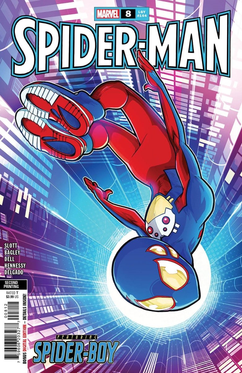 Spider-Man #8 Luciano Vecchio 2nd Print Variant - Walt's Comic Shop