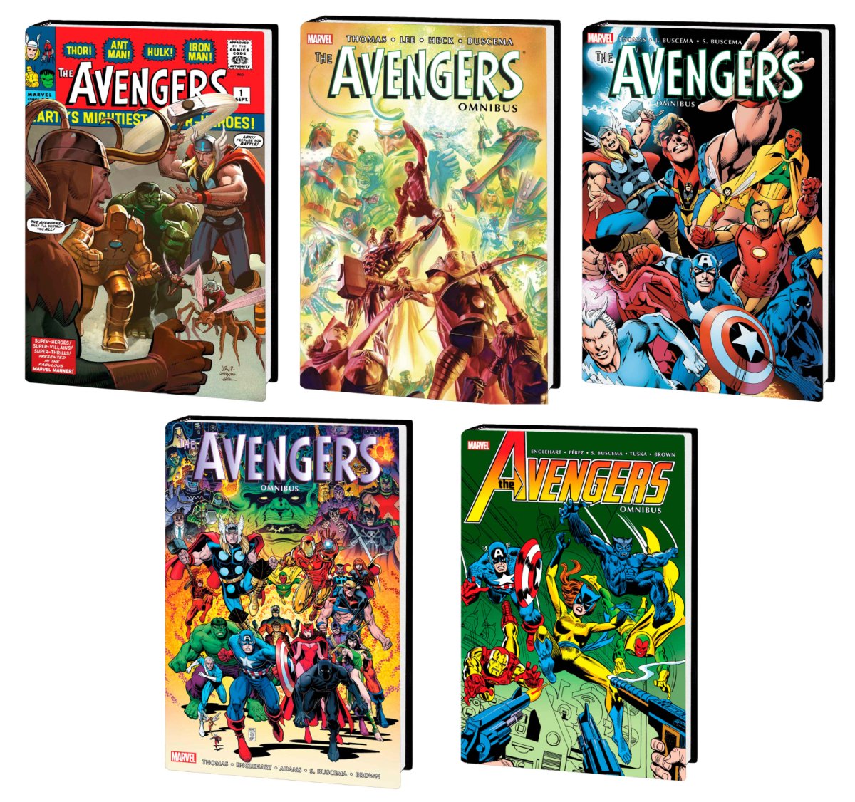 The Avengers Omnibus Vol. 1 - 5 HC Bundle - Walt's Comic Shop