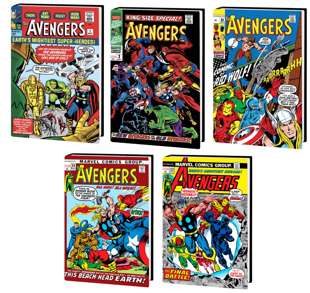 The Avengers Omnibus Vol. 1 - 5 HC [DM Only] Bundle - Walt's Comic Shop