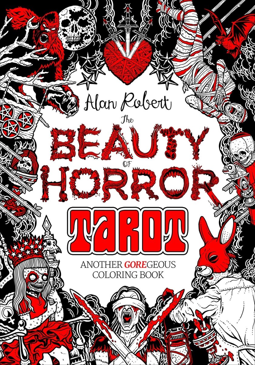 The Beauty Of Horror: Tarot Coloring Book TP - Walt's Comic Shop