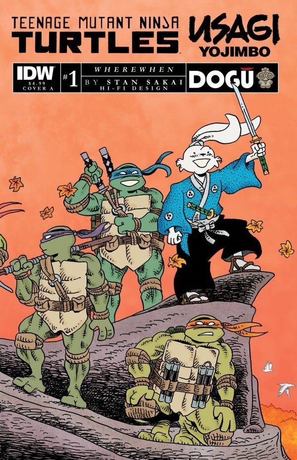 TMNT Usagi Yojimbo Wherewhen #1 Cvr A Sakai - Walt's Comic Shop