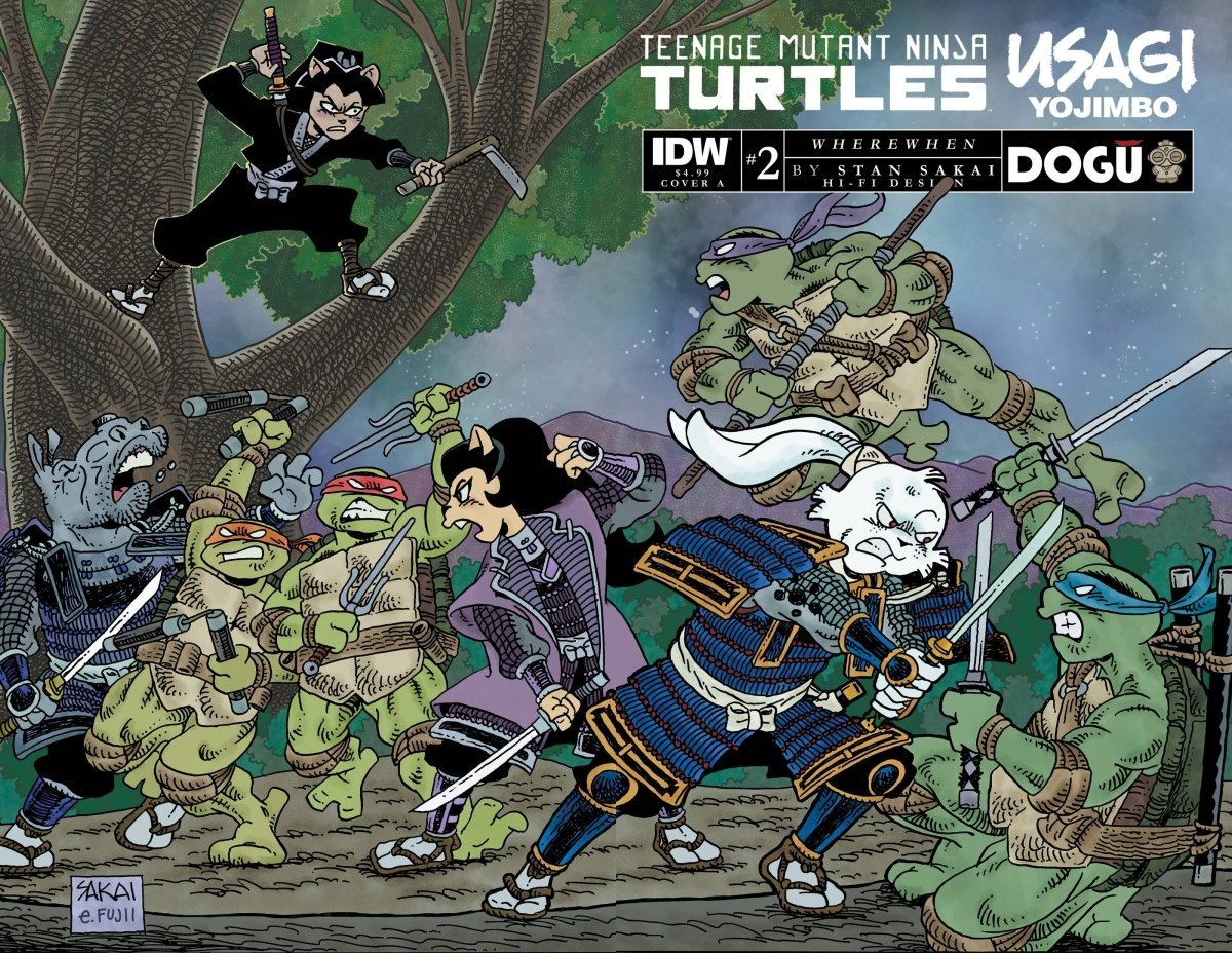 TMNT Usagi Yojimbo Wherewhen #2 Cvr A Sakai - Walt's Comic Shop