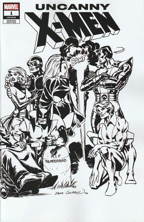 Uncanny X-Men #1 Cockrum Hidden Gem B&W Wraparound Var - Walt's Comic Shop