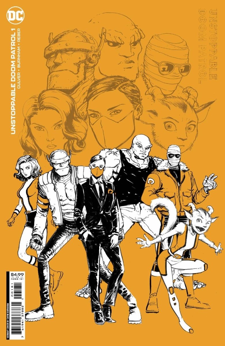 Unstoppable Doom Patrol #1 (Of 6) Cvr F Burnham Design Var - Walt's Comic Shop