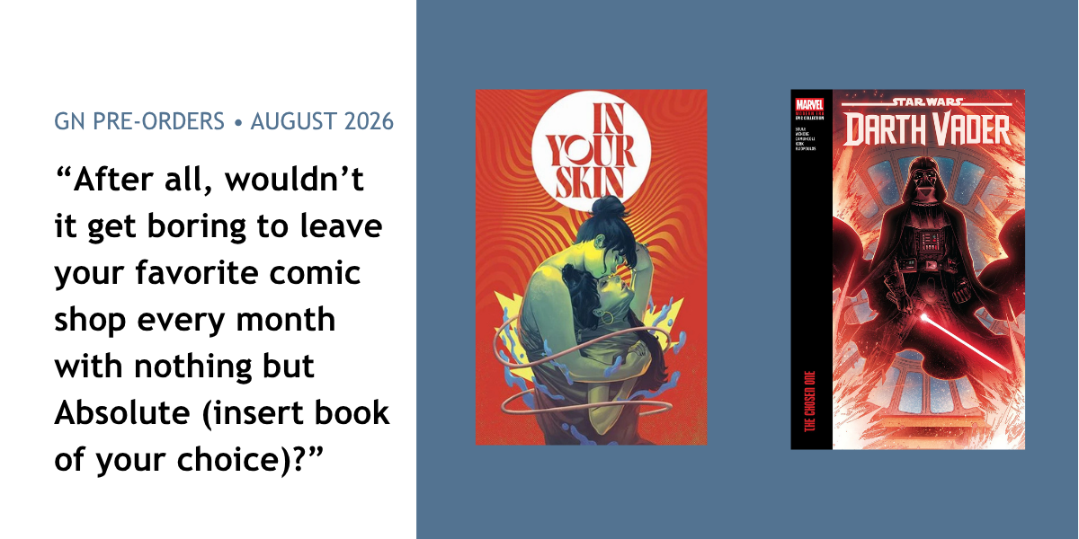 You Can’t Buy Only Absolute Comics Forever - GN Pre-Order August '26 - Walt's Comic Shop