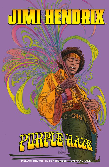 Jimi Hendrix Purple Haze HC Direct Market Edition Tom Mandrake Purple Cover