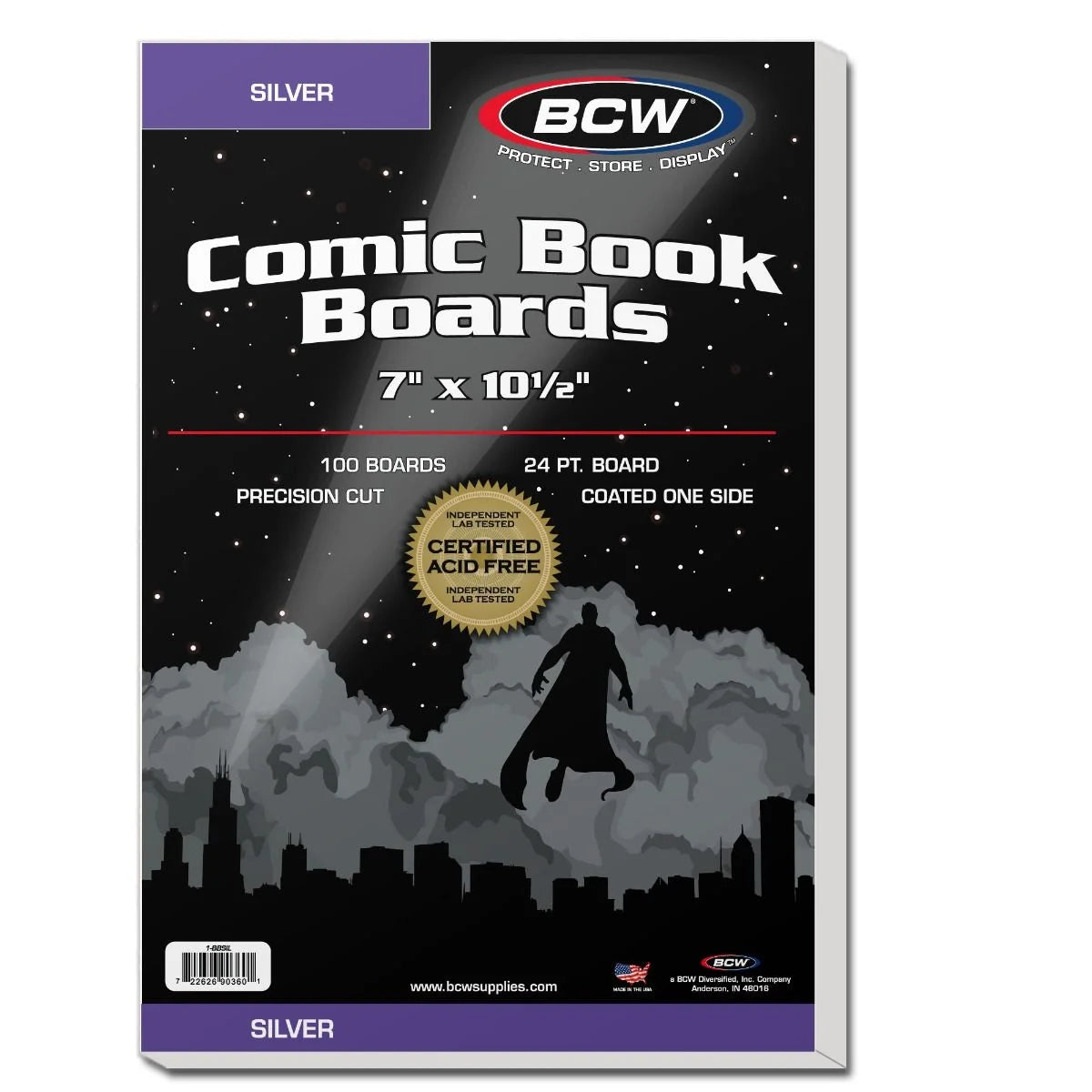 BCW Silver Comic Backing Boards (100 pack)