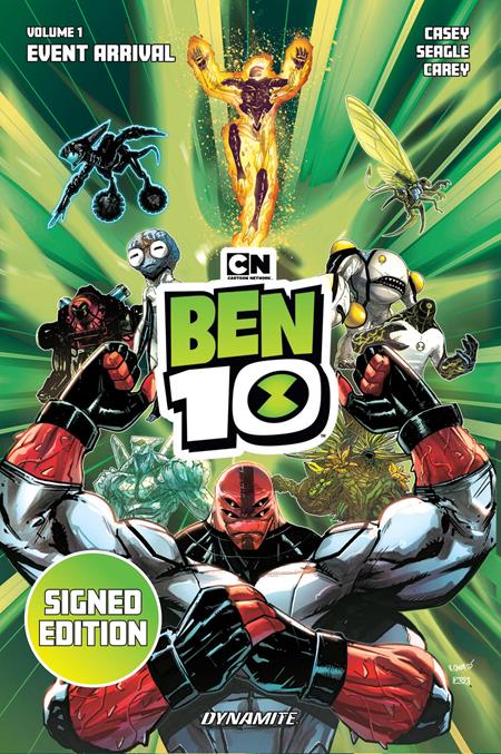Ben 10 HC Vol 01 Event Arrival Signed By Joe Casey And Steven T Seagle Cover *PRE-ORDER*