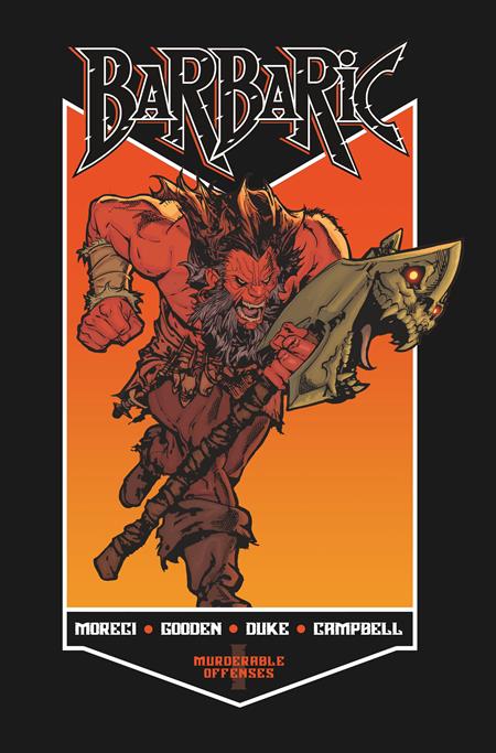 Barbaric TP Vol 1 Murderable Offenses DM Exclusive Cover