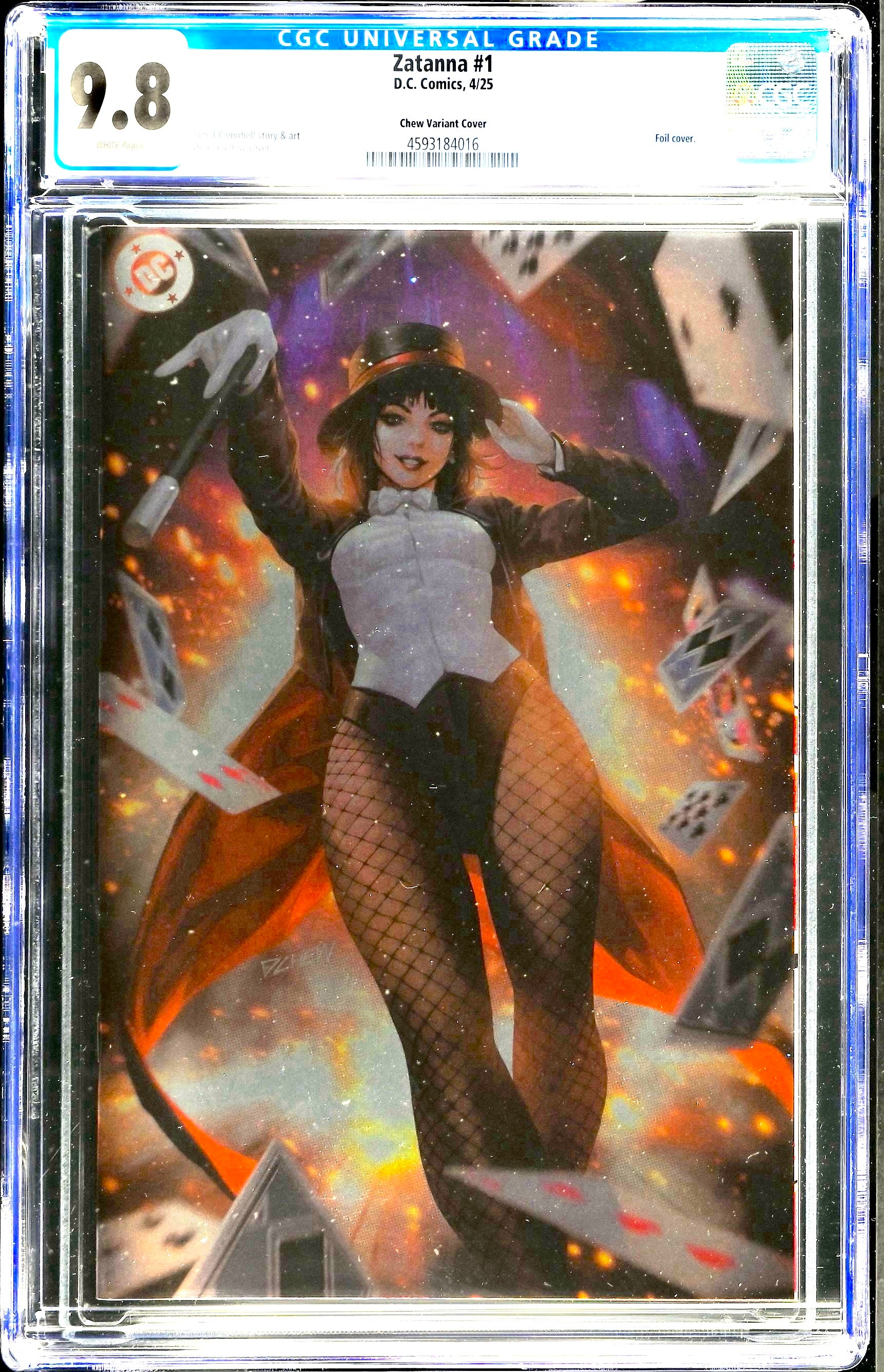 Zatanna #1 Chew Variant Foil Cover CGC 9.8